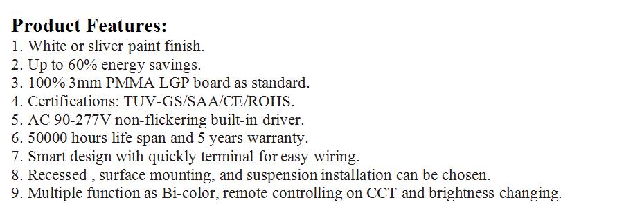 Remote control series Toppo Led Panel Light 32w