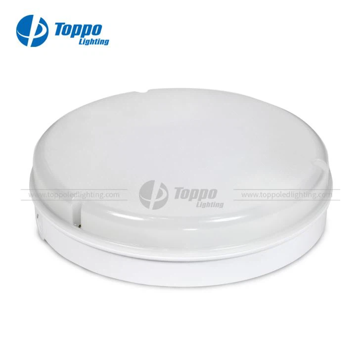 Nyeste Design 16W Hotel Loftbelysning IP65 LED 2D Bulkhead med 3H Emergency Microwave Sensor