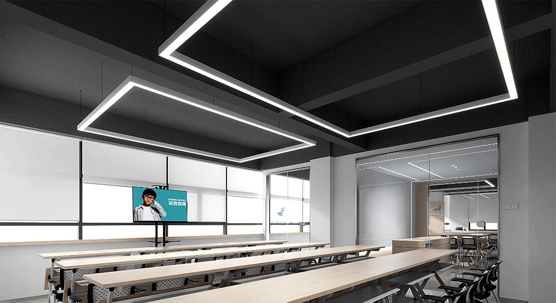 Splicing commercial linear pendant lighting Splicing commercial linear pendant lighting