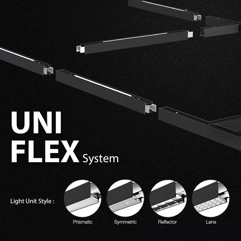 UNI Flex splicing linear pendant lighting1 UNI Flex splicing linear pendant lighting1